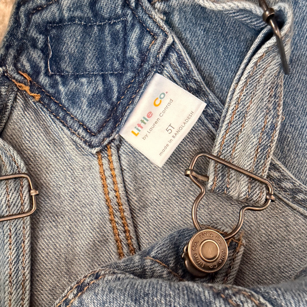 Little Co. by Lauren Conrad Toddler Denim Overalls - Picture 6 of 7